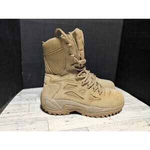 RB8895 Reebok Men's Sz 8.5 Rapid Response RB Desert Tan 8" Stealth Tactical Boot